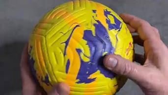 51Rfget79KL._CR1,0,638,360_SR342,193_ NIKE CU8047720 Academy Recreational Soccer Ball Unisex YellowViolet Size 4