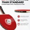 Ping Pong Paddles with Balls Better Control Sticky Inverted Rubber Table Tennis Paddles Set for Indoor Outdoor Games