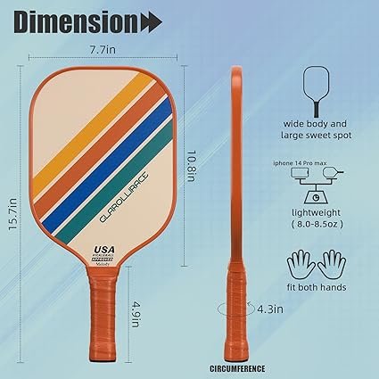 71xiN7VWWL._AC_SX425_.jpg Pickleball Paddles Set of 2 4 Pickleball RacketsUSAPA