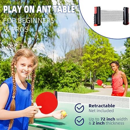 Ping Pong Paddles Set Portable Table Tennis Paddles Set