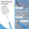 Badminton Racquets Set Professional Badminton Rackets Lightweight4 Pack2 Pack Carbon Fiber 3 Feather Shuttlecocks with Protect Case Overgripfor BeginnersAdvanced Players