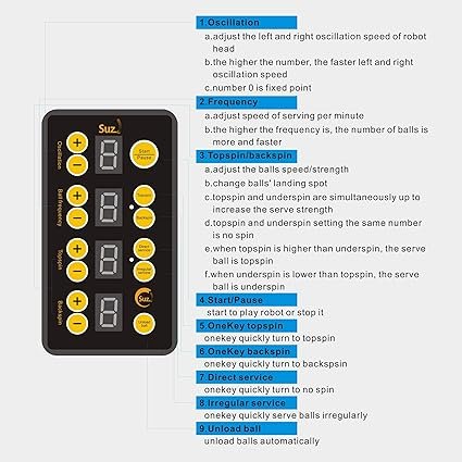 Suz Table Tennis Robot with Net Ping Pong Ball Machine S201 Automatic Table Tennis Machine